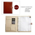 PU Leather Notebook Binder A4 Paper Budget Envelope Expanding File Folder Document Material Chic Loose Leaf Ring Office