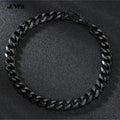 Fashion Stainless Steel Men Curb Cuban Chain Bracelet Women Bracelet On Hand For Couple Unisex Wrist Hand Jewelry Gift Party