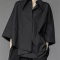 Y2K Women Streetwear Loose Summer Tops Academic Irregular - View 2 | SAMAG