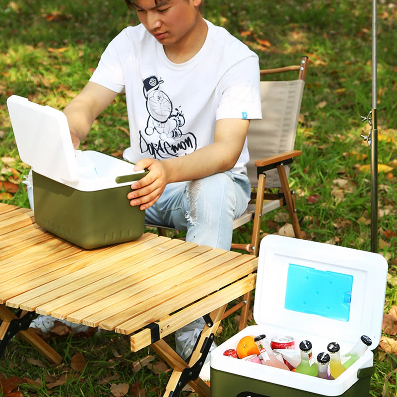 6/9L Camping Car Refrigerator Heat Preservation Mini Freezer Fridge Portable Barbecue Insulation Box for Outdoor Camping Fishing
