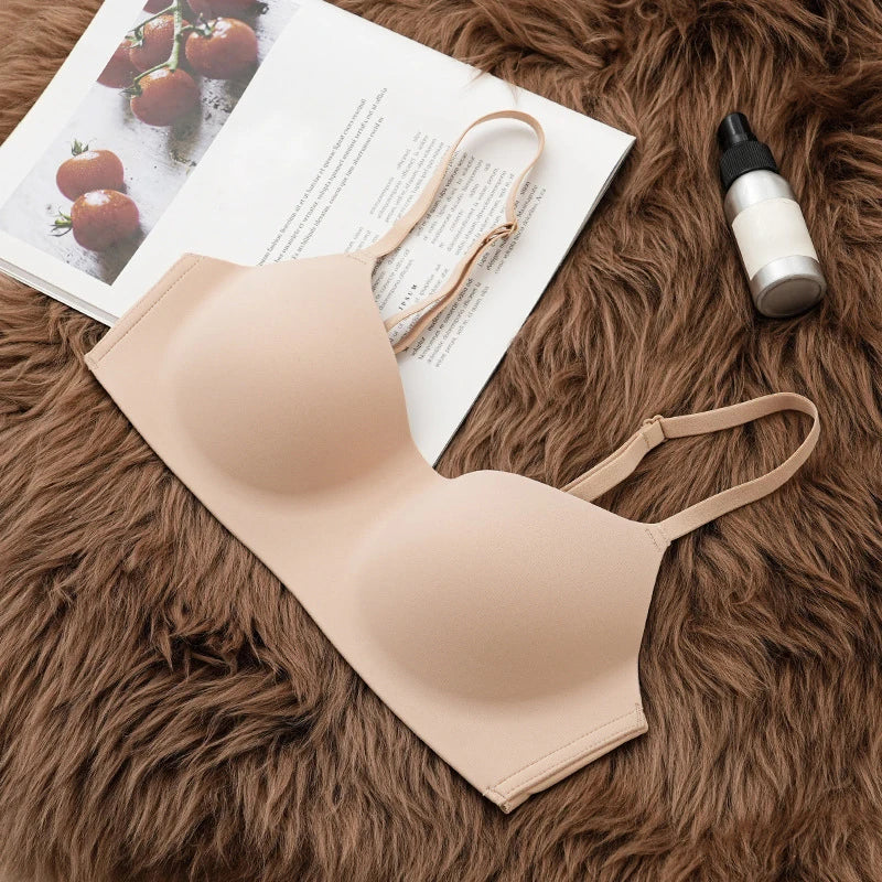 1pcs Seamless Bras Women Underwear Small Chests Gathered Push Up Bralette Lingerie