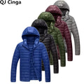 2026 Royal Blue Hooded Parkas Men's Zipper Control Winter Jacket Fashion Hot Sale Jaqueta Plus Size S-5XL Lightweight Warm Coats