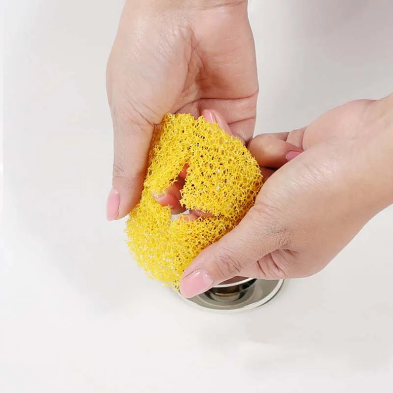 Wash basin hair filter sewer bathtub sink loofah sponge sink anti hair filter
