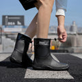 1 Pair of Men's Short-Tube Rain Boots, Outdoor Commuting Waterproof Shoes, Women's Low-Cut Lightweight Non-Slip Water Boots, Beach Rain Boots