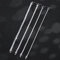 D VVS1 Moissanite Tennis Necklace For Women Top Quality 100% 925 Sterling Silver Sparkling Party Fine Jewelry