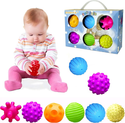 Soft Sensory Balls for Babies 6 - 12 Months, BPA Free | SAMAG