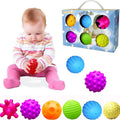 Soft Sensory Balls for Babies 6-12 Months, BPA Free Massage & Teething Toy Set, 6 Pack Montessori Infant Gifts