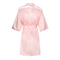 Wedding Party Team Bride Robe Kimono Satin Pajamas Bridesmaid Bathrobe With White Letters YE8171