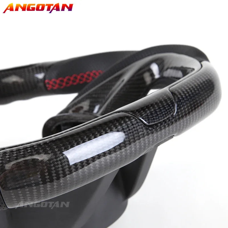 LED Carbon Fiber Steering Wheel For McLaren 720S 600LT 540C 12C 2017-2021 Racing Wheel With Trim Cover 720s Steering Wheel