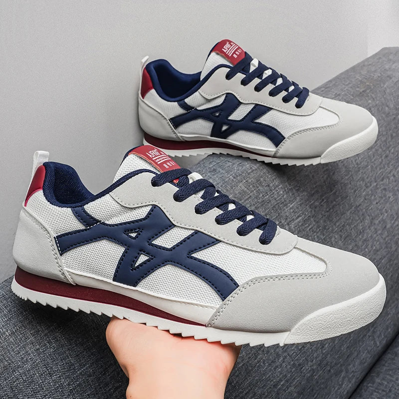 Men's Casual Shoes Fashion Sneakers Low Top Lace Up Lightweight Comfortable Breathable Walking Shoes For Daily Wear