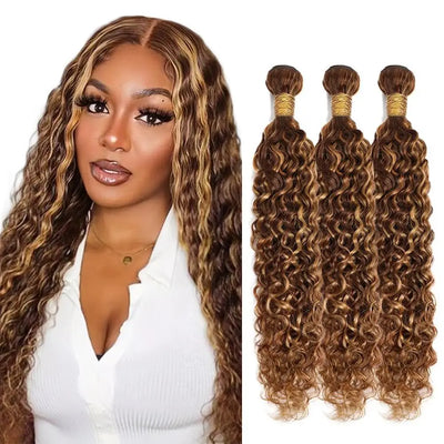 Highlight Water Wave Bundles P4/27 Honey Blonde Human | SAMAG