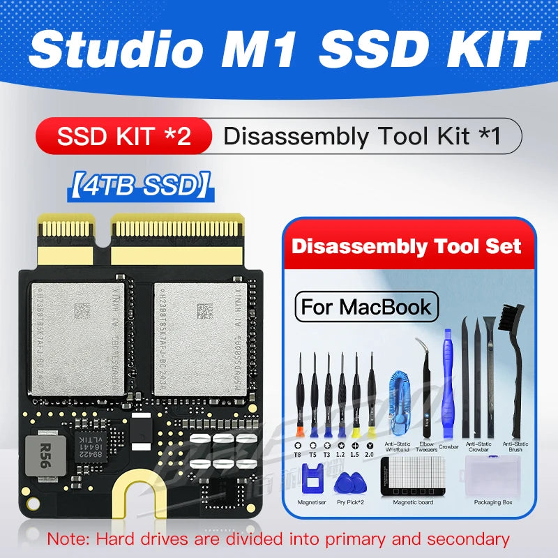 MAC Studio M1 SSD Solid State Drive Kit Compatible Storage Toshiba/San Disk 4T/8T New Particles Upgrade Memory DIY Reair Kit