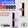 VIVO 500000mAh Mini Capsule Power Bank 2 in 1 Ultra Fast Charging Portable External Battery Powerbank For iPhone Android 2026
