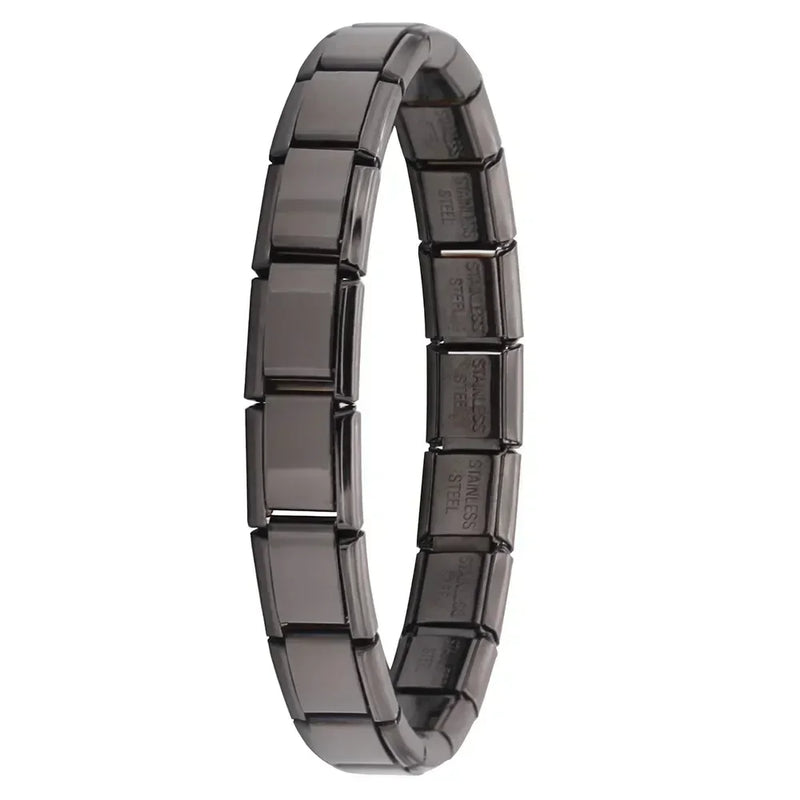 Hapiship New Women's Jewelry 9mm Width Itanlian Elastic Charm Bracelet Fashion Stainless Steel Bangle ST - Visuel 12 | SAMAG