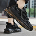 High-quality Large-sized Round-toed Thick-soled Height-increasing Shock-absorbing and Low-top New Casual Sports Shoes