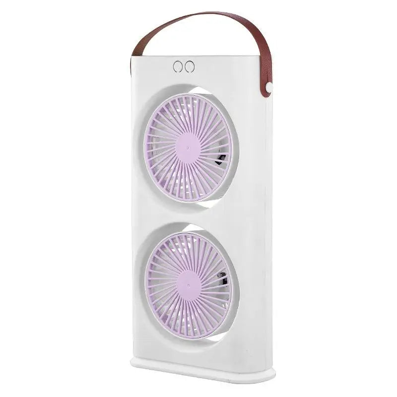 Lenovo Dual Head Desktop Fan With LED Night Light Small Circulator Fan Portable Air Conditioner Fan for Home Office Travel 2026