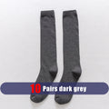 Men Long Socks Knee High Cotton Solid Business Soft | SAMAG