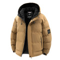 Winter Men's Warm Down Parkas Fashion Men Thermal Windbreaker Padded Coats Classic Men Cotton Warm Hooded Jackets Clothing