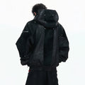 LUZHEN 2026 New Fashion Zipper Decorate Patchwork Design Hooded Coat Men Handsome Street High Quality Casual Male Jacket JY6106
