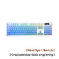 AULA F108 Pro Triple-mode Bluetooth 2.4G Wired Mechanical Keyboard Fully Customizable Hot-swappable Keys Gasket Structure RGB
