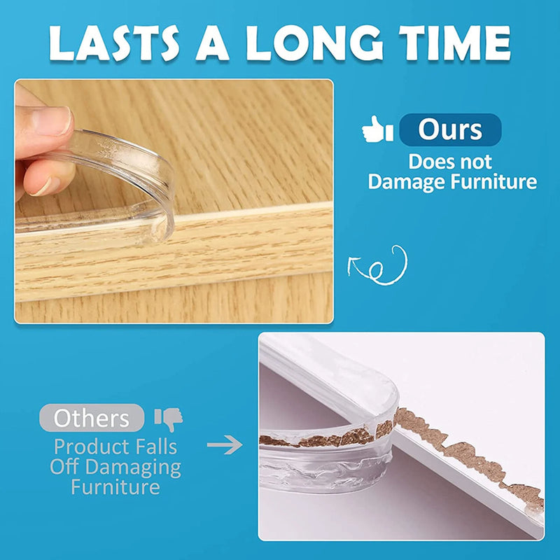 Table Corner Protectors Clear Table Corner Guards Baby Proofing Corner Protector Soft Silicone Furniture Edge Bumper Strip