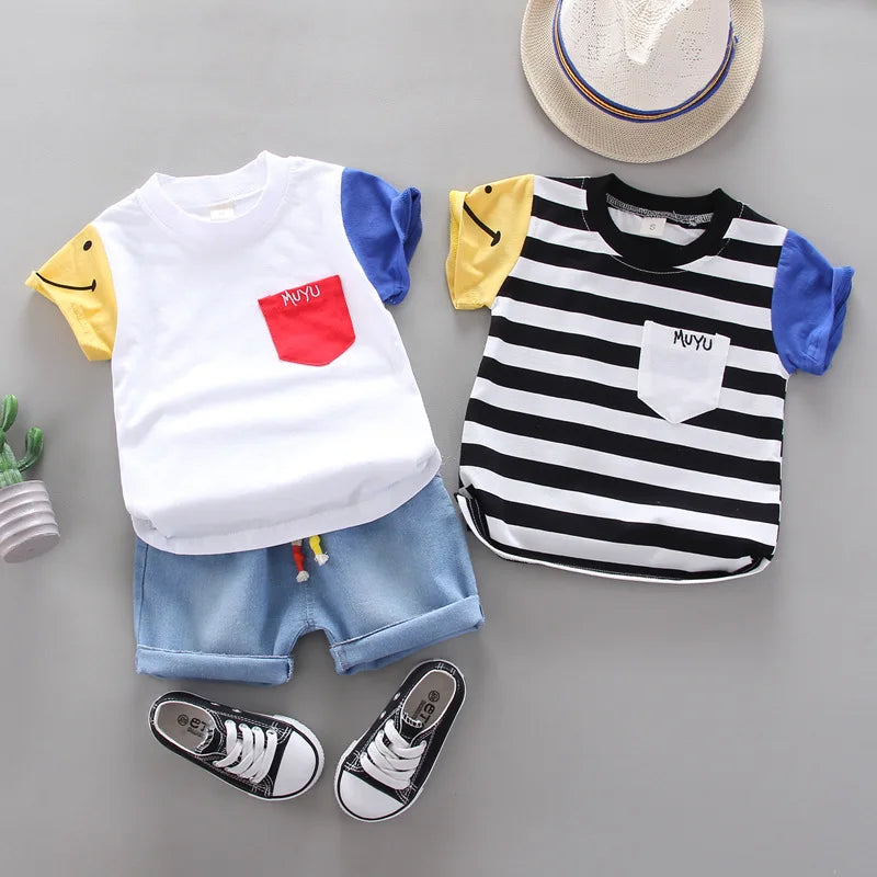 Korean Version Baby Short - Sleeved Clothing Suits Summer - View 3 | SAMAG