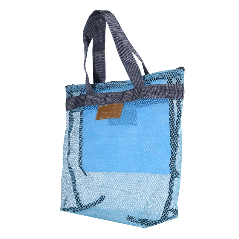 Travel Beach Bags Large Capacity Storage Bag Women Portable Outdoor Toiletries Swimming Mesh Storage Cases Travels Organizer Kit