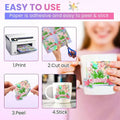 20/40Pcs A4 Holographic Rainbow Vinyl Sticker Paper for Inkjet & Laser Printers Self-Adhesive Waterproof Holographic Label Paper