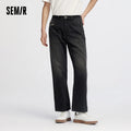 Semir Men Jeans Retro Washed Loose Straight Autumn Soft | SAMAG
