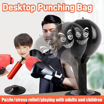 Stress Reliever Punching Bag With Suction Cup Buster Desk | SAMAG