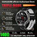 New 1400mAh Battery Sports Smart Watch 1.7” SOS+Flashlight Exercise Record Bluetooth Call Waterproof Health Watch For Android iO