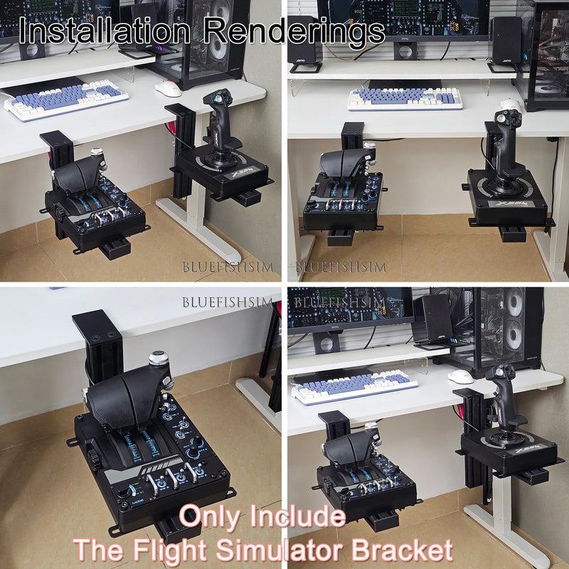 Flight Simulator Joystick THROTTLE STICK Desktop Mounting Bracket For Logitech X56 X55 X52 Thrustmaster T16000M TCA VKB WINWING