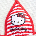 /a set Y2K Kawaii Hello Kitty Halter Bikini, Red Striped | SAMAG