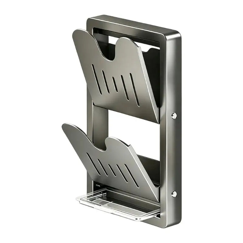 Y1UD Wall Mount Pot Lid Shelf practice Installation Carbon Steel Kitchen Rack - View 3 | SAMAG