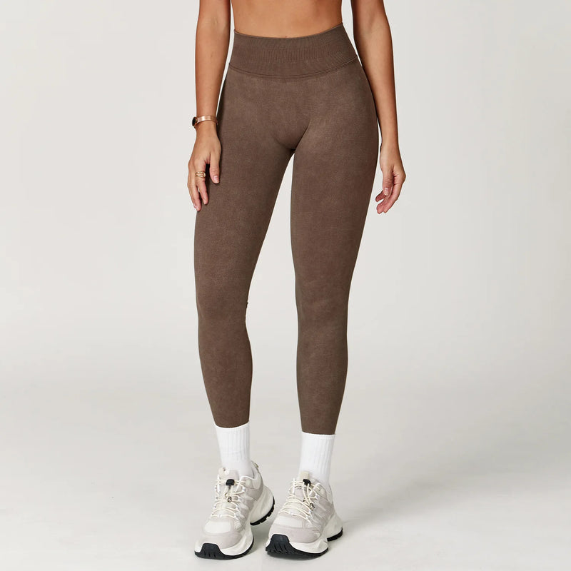 Yoga Pants Sports Leggings Women Seamless Sports Yoga Pant High Waist Ribbed Gym Clothes Fitness Workout Wear Scrunch Bum Tights
