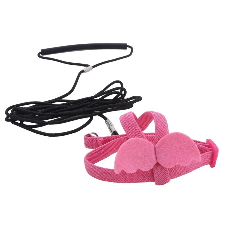 Adjustable Parrot Bird Harness Leash Set Anti-bite Training Parrots Outdoor Flying Rope Cockatiel Small Birds Supplies