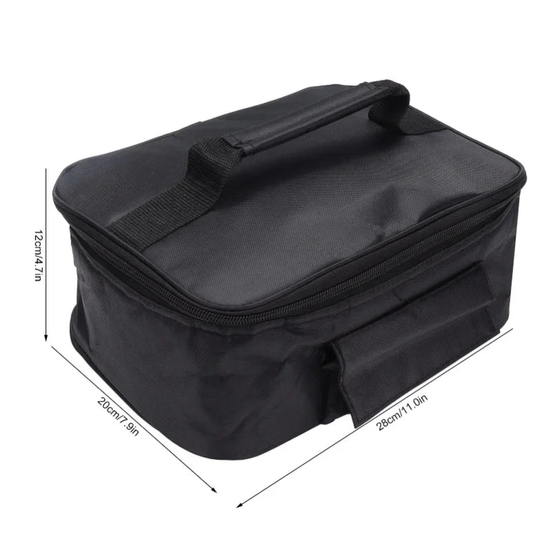 12V 90W Car Microwave Oven, Portable Mini Electric Oven, Fast Heating Picnic Box For Travel, Camping Food Cooking