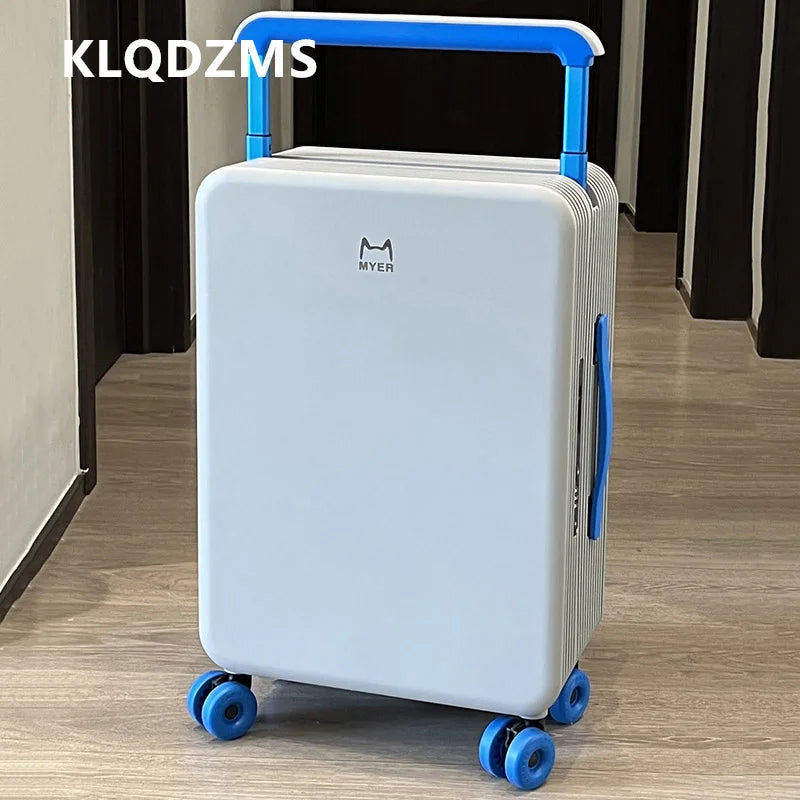 KLQDZMS 20"24Inch PC Suitcase Large-capacity Boarding Box Women's Trolley Case Men's Password Box with Wheels Rolling Luggage