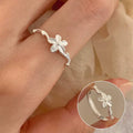 VENTFILLE 925 Sterling Silver Bow Tie Open Finger Ring For Women Gift Cute Design Fashion Jewelry Gift Wholesale