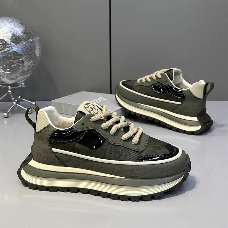 Men's Casual Shoes Fashion Sneakers Low Top Lace Up Lightweight Comfortable Breathable Walking Shoes For Daily Wear