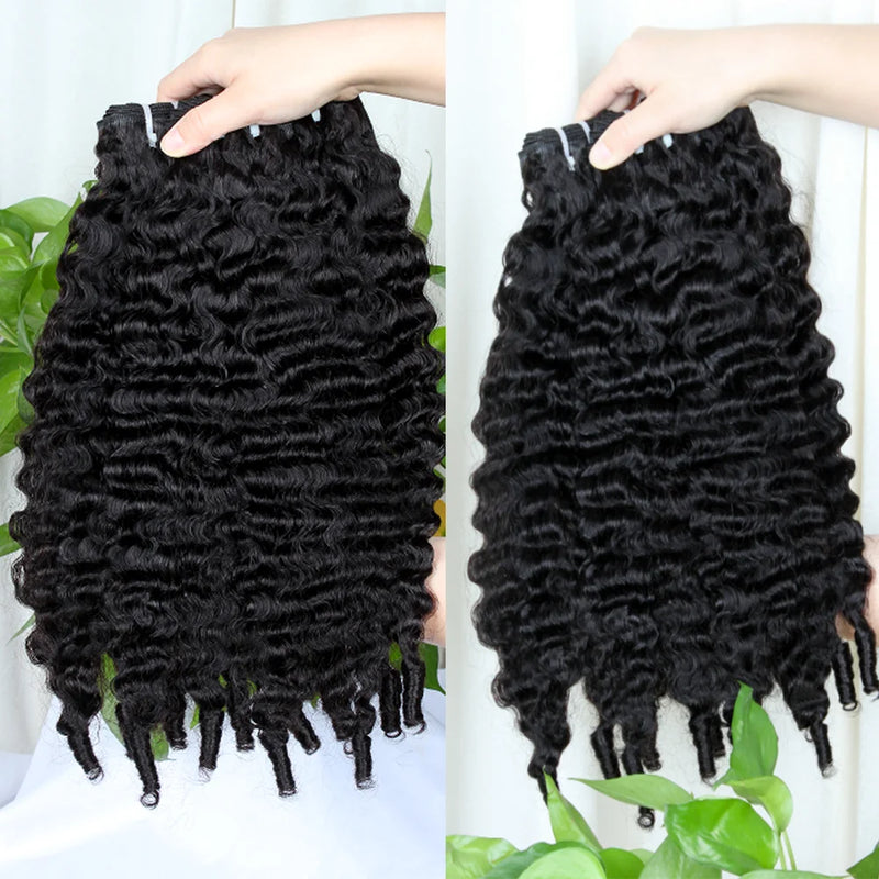 Burmese Curly Hair Bundles 15A Burmese Virgin Raw Human Hair Bundles Unprocessed Weaving Water Wave Curly Hair Extensions
