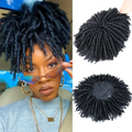 Synthetic Dreadlock Braided Half Wig Black Brown Blonde Grey Soft Faux Locs Natural Style Cosplay Costume Party Daily Anime Wigs