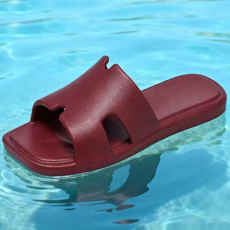 Women's Slippers, Summer Cool Slippers, Breathable Open Toed Side Hollow, One Foot Sandal Shoes, Comfortable Slippers 36-41
