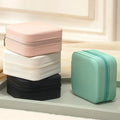 Portable Mini Jewelry Storage Box Travel Organizer Case Leather Earrings Necklace Ring Display | SAMAG