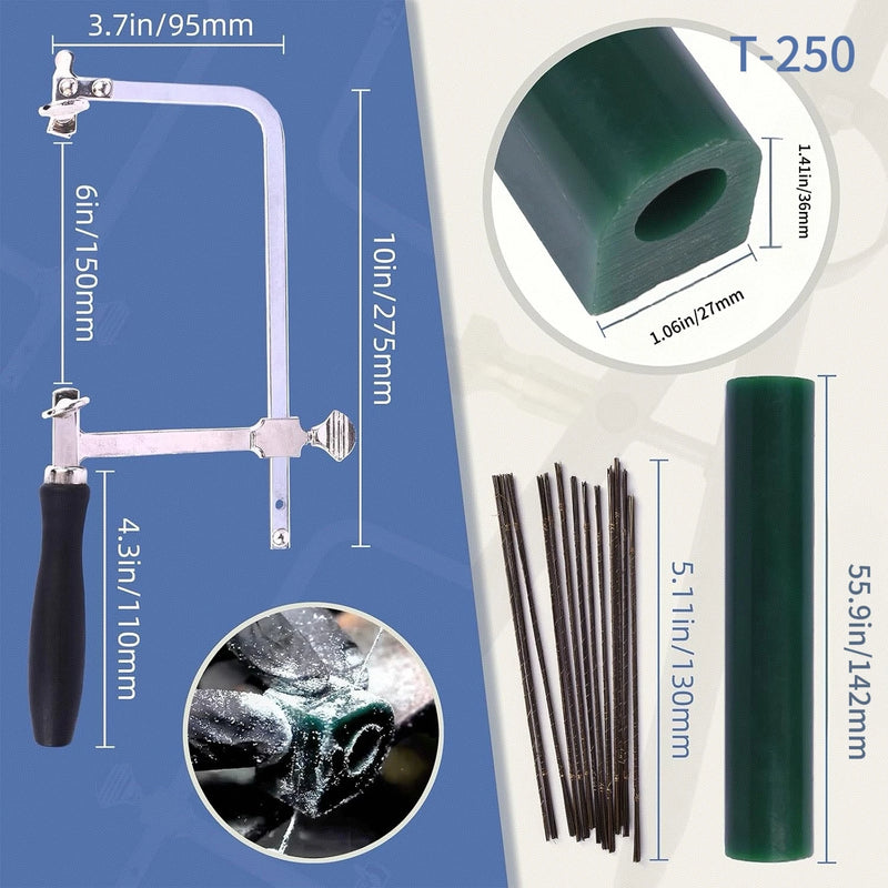 Professional Jewelry Wax Carving Kit with Ring Molds Saw Files and Lost Wax Casting Tools for Ring Making