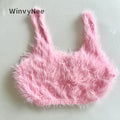 WinvyNee New Spring Women Knit Short Tank Top Solid - View 5 | SAMAG