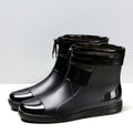 Extra Large Size Men's Rain Boots Anti-Slip Kitchen Work Rubber Shoes Waterproof Summer Boots Slip-On Flat Bottom Shoes