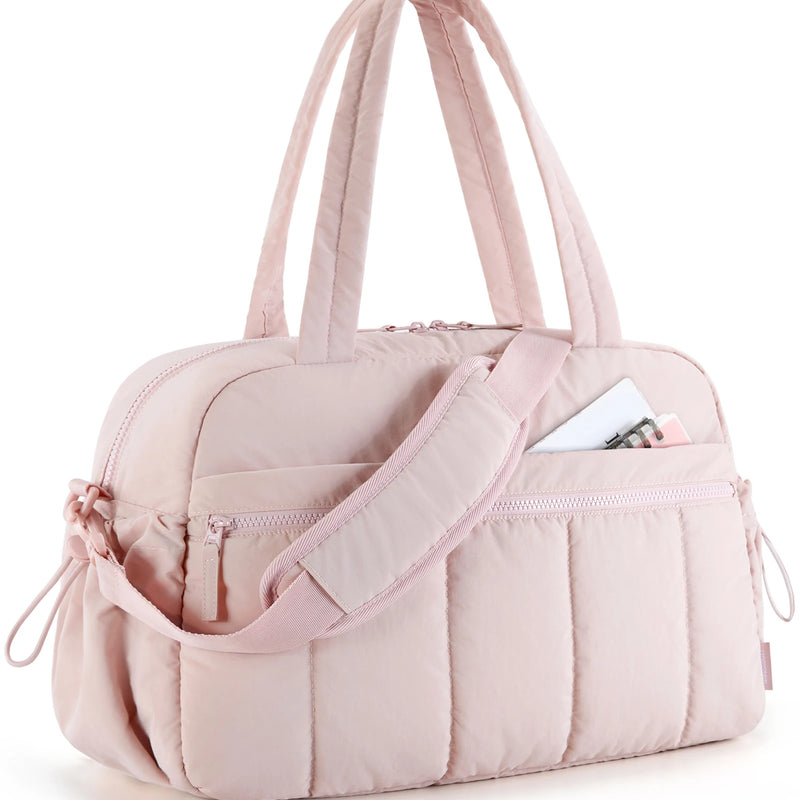 BAGSMART Travel Duffel Bag Gym Bag for Women with Wet Pocket Carry on Weekender Shoulder Boston bag Waterproof Beach bags