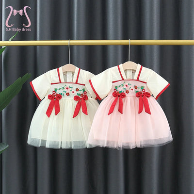 Summer Children Clothes Vintage Chinese Style Embroidered | SAMAG