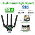 1300Mbps WIFI 6+Bluetooth 5.4 Adapter USB2.0 Dual Band 2.4G/5Ghz 802.11AX wifi+Bluetooth+USB 4 Antenna - Visuel 5 | SAMAG